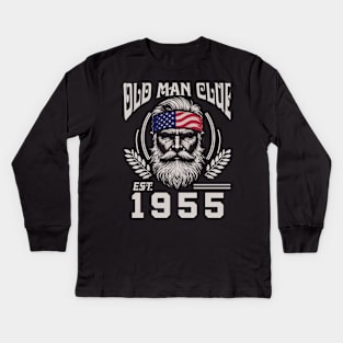 Old Man Club EST 1955 Kids Long Sleeve T-Shirt